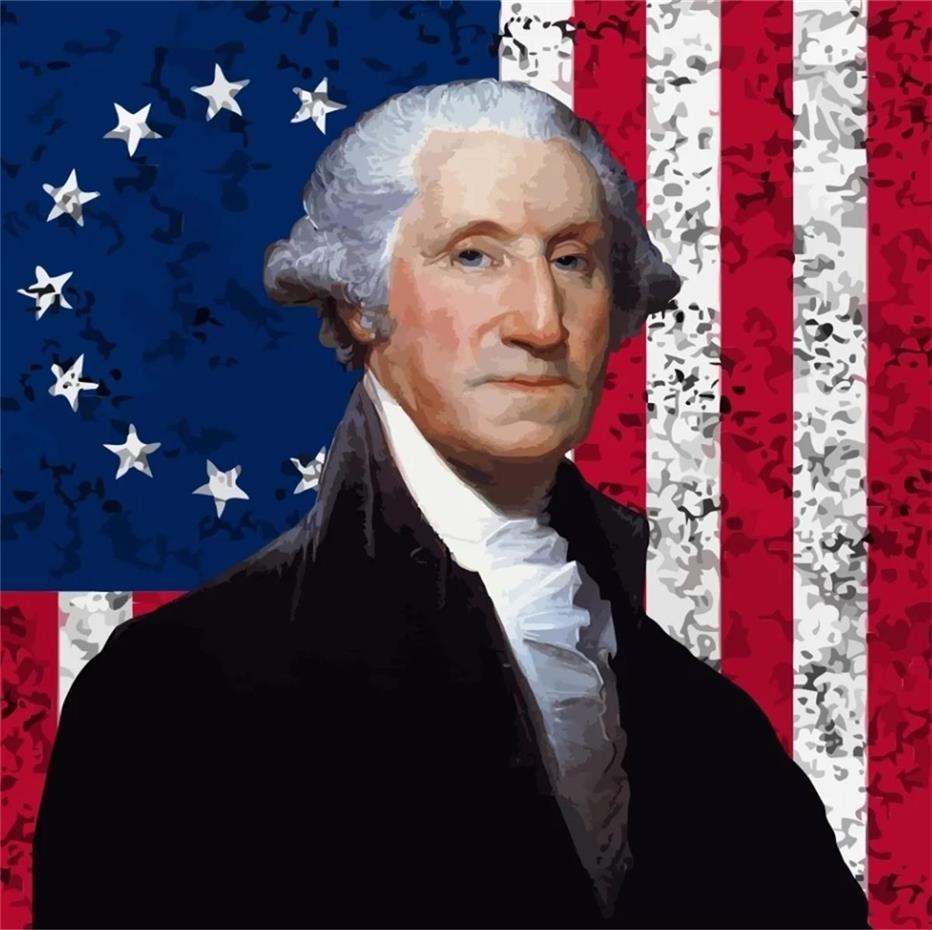 George Washington menjalurkan sumpah jabatannya sebagai Presiden Amerika Serikat yang pertama